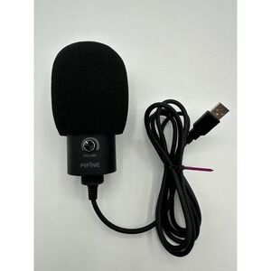 FIFINE K669B USB Condenser Microphone w/ Tripod Stand Windscreen Tested